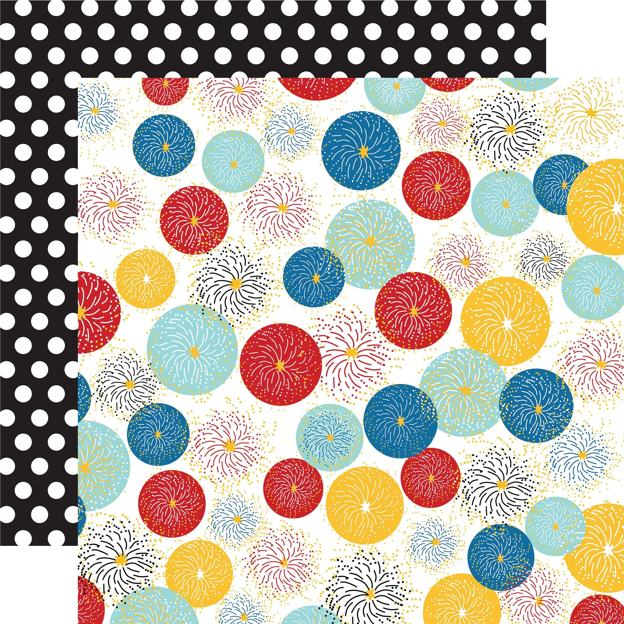 Believe In Magic Collection Firework Show 12 x 12 Double-Sided Scrapbook  Paper by Carta Bella