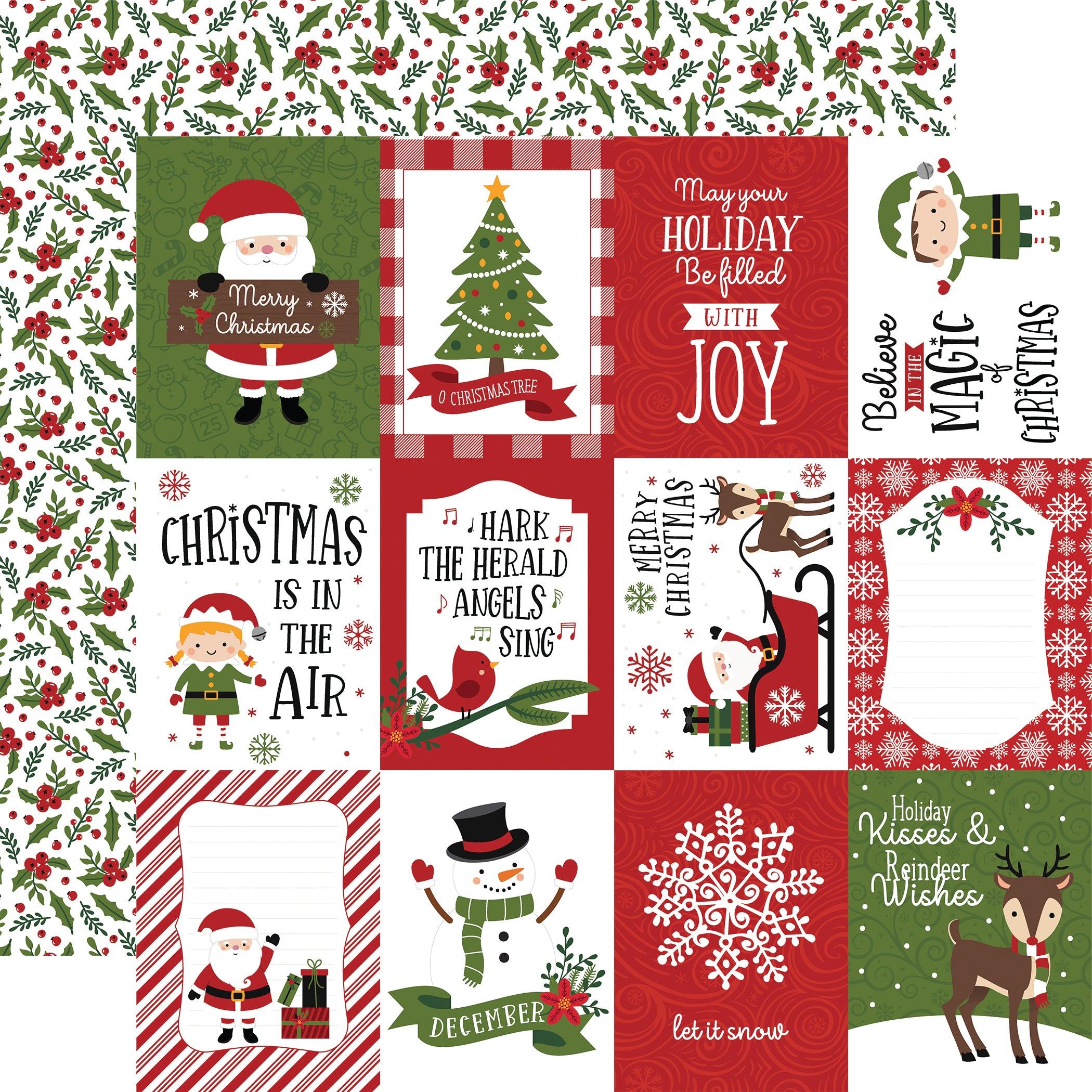 Christmas Magic Collection Tree Trimmings 12 x 12 Double-Sided Scrapbook  Paper by Echo Park Paper