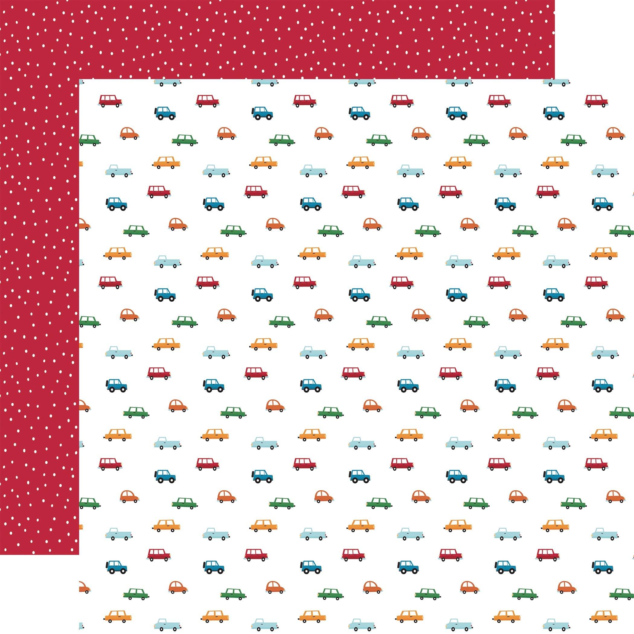 Play All Day Boy Collection Traffic 12 x 12 Double-Sided Scrapbook Paper by  Echo Park Paper