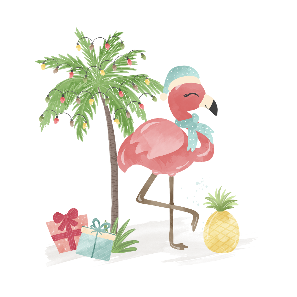 SSC Designs | Flamingo Christmas