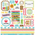 I Heart Travel Collection Scrapbook Paper & Sticker Pack by Doodlebug Design