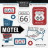 Route 66 Collection 6 x 6 Scrapbook Sticker Sheet by Scrapbook Customs