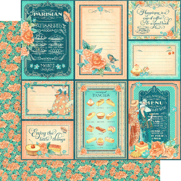 Cafe Parisian Collector's Edition 12 x 12 Scrapbook Collection Pack by Graphic 45