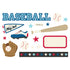 Sports Collection Baseball 4x8 Simple Pages Pieces by Simple Stories - 17 Pieces