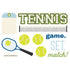 Sports Collection Tennis 4x8 Simple Pages Pieces by Simple Stories - 11 Pieces