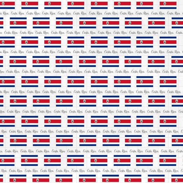 Travel Adventure Collection Costa Rica Border 12 x 12 Double-Sided Scrapbook Paper by Scrapbook Customs