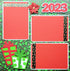 Be Merry (2) - 12 x 12 Pages, Fully-Assembled & Hand-Crafted 3D Scrapbook Premade by SSC Designs