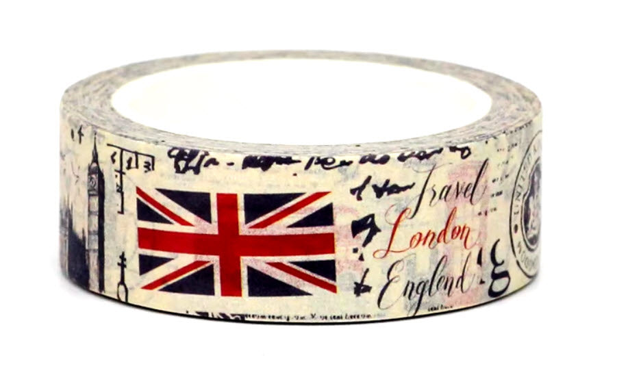 TW Collection London, England Icons Scrapbook Washi Tape by SSC Designs - 15mm x 30 Feet