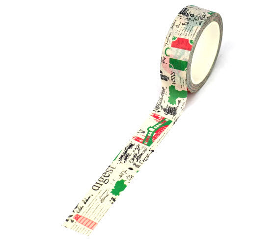 TW Collection Italy Icons Scrapbook Washi Tape by SSC Designs - 15mm x 30 Feet