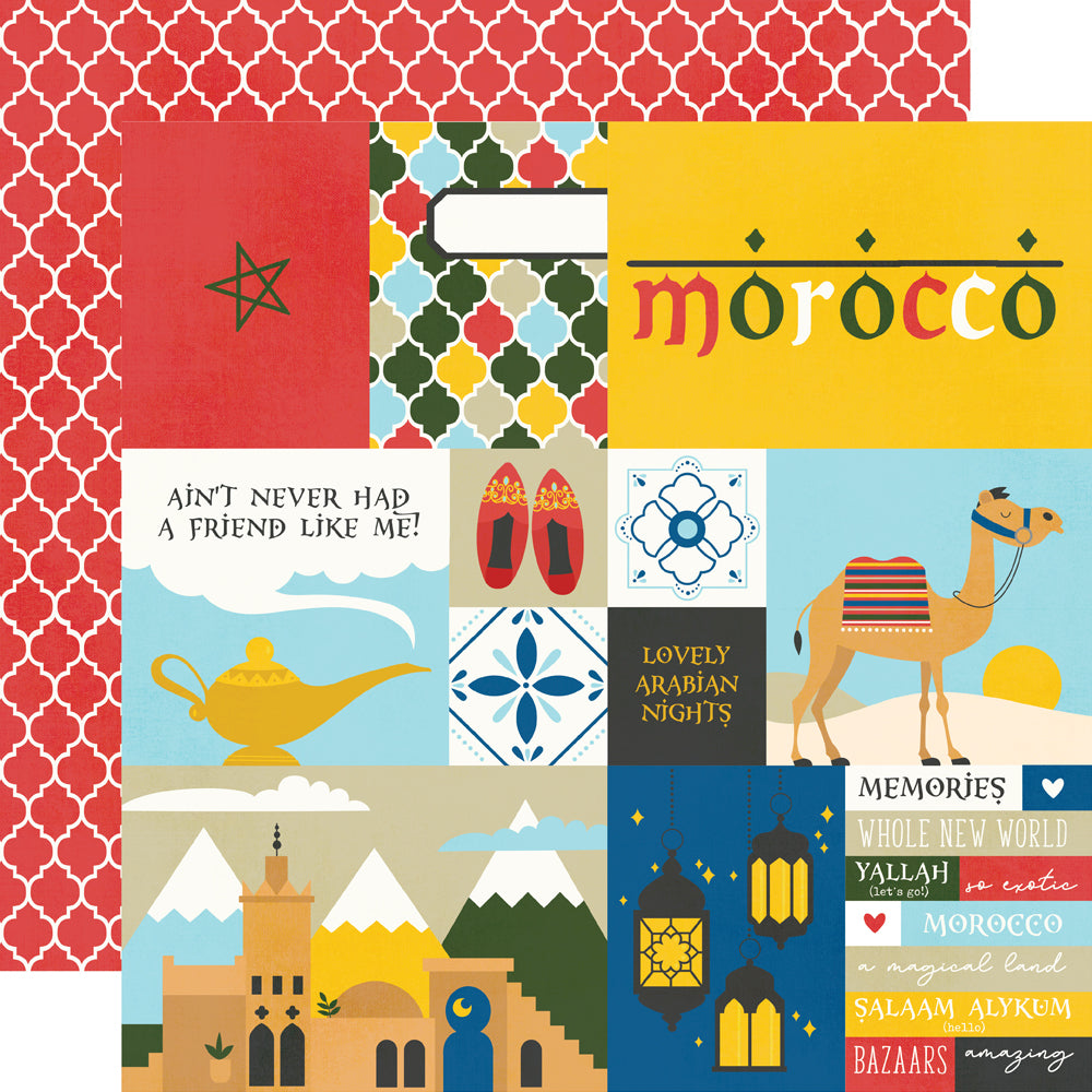 Say Cheese Epic Collection Morocco 12 x 12 Double-Sided Scrapbook Paper by Simple Stories