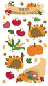 Thanksgiving Collection Happy Thanksgiving 4 x 7 Scrapbook Stickers by EK Success