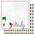 Travel Adventure Collection Italy Border 12 x 12 Double-Sided Scrapbook Paper by Scrapbook Customs