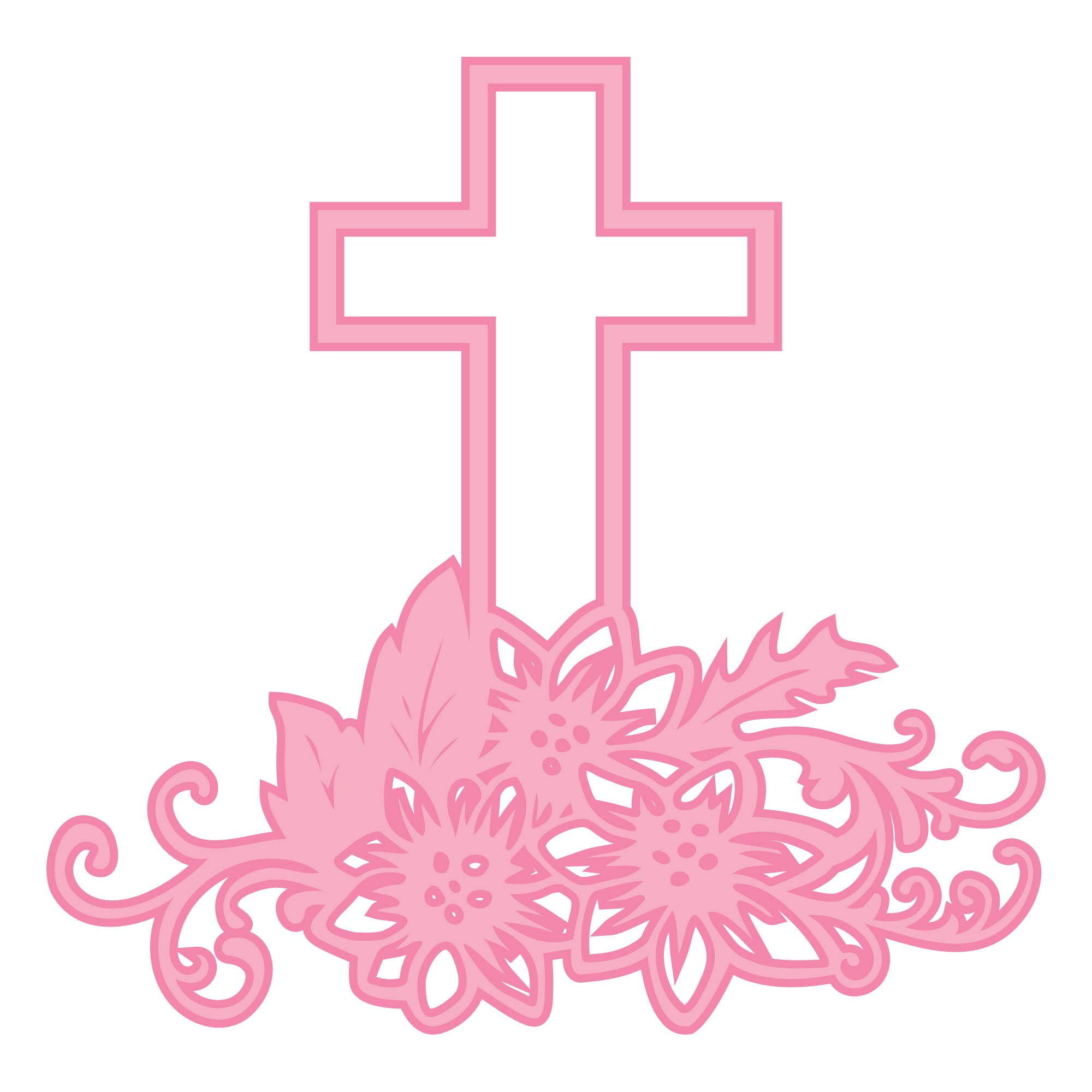 Holy Cross Custom Color 6 x 6 Fully-Assembled Laser Cut Scrapbook Embellishment by SSC Laser Designs