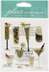 New Year's Eve Collection Champagne Flutes & Cocktails 3D Scrapbook Embellishment by Jolee's Boutique