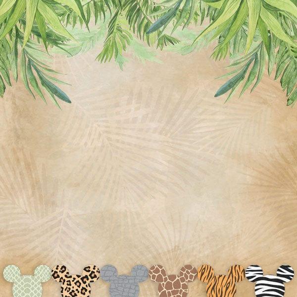 Magical Safari Collection Mouse Ears 12 x 12 Double-Sided Scrapbook Paper by Scrapbook Customs