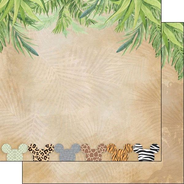 Magical Safari Collection Mouse Ears 12 x 12 Double-Sided Scrapbook Paper by Scrapbook Customs