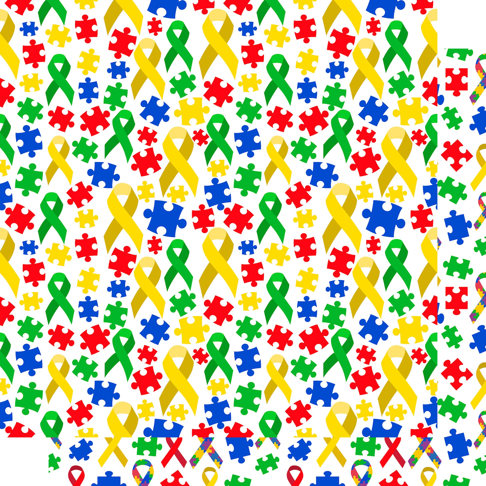 Autism Au-some Collection Rainbow Spectrum 12 x 12 Double-Sided Scrapbook Paper by SSC Designs