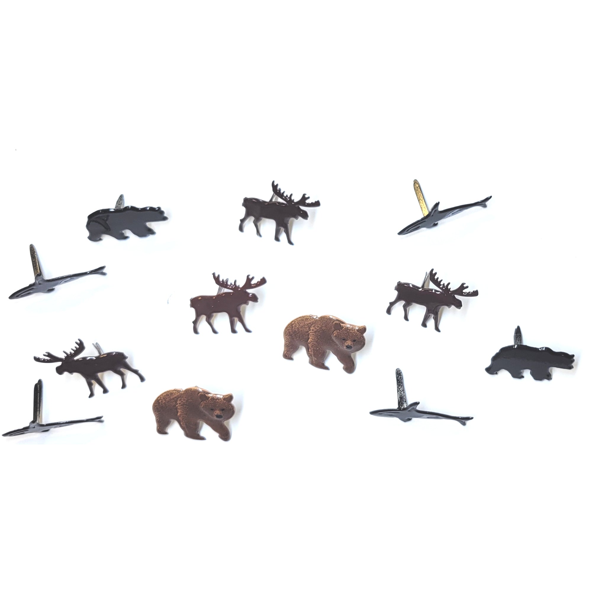 Alaska Collection Mixed Brads Scrapbook or Card Embellishments by Eyelet Outlet - Pkg. of 12