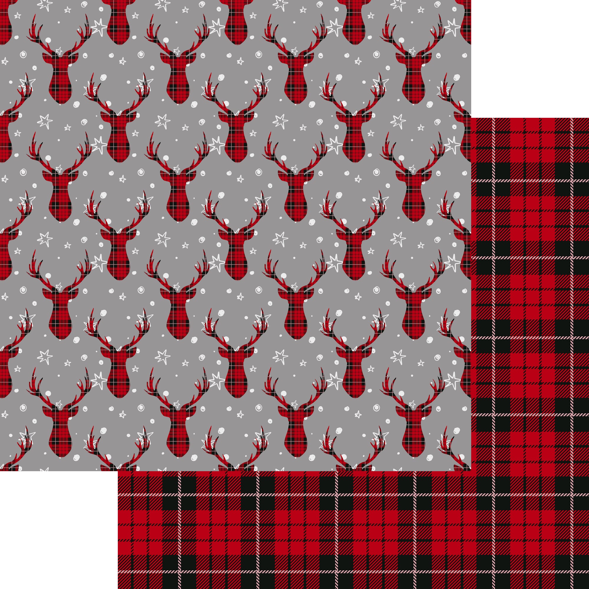 Buffalo Plaid Christmas Collection 12 x 12 Scrapbook Collection Kit by SSC Designs