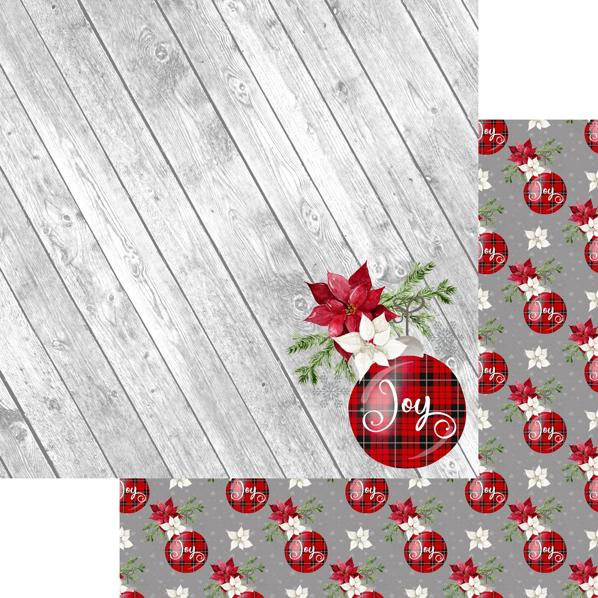 Buffalo Plaid Christmas Collection 12 x 12 Scrapbook Collection Kit by SSC Designs