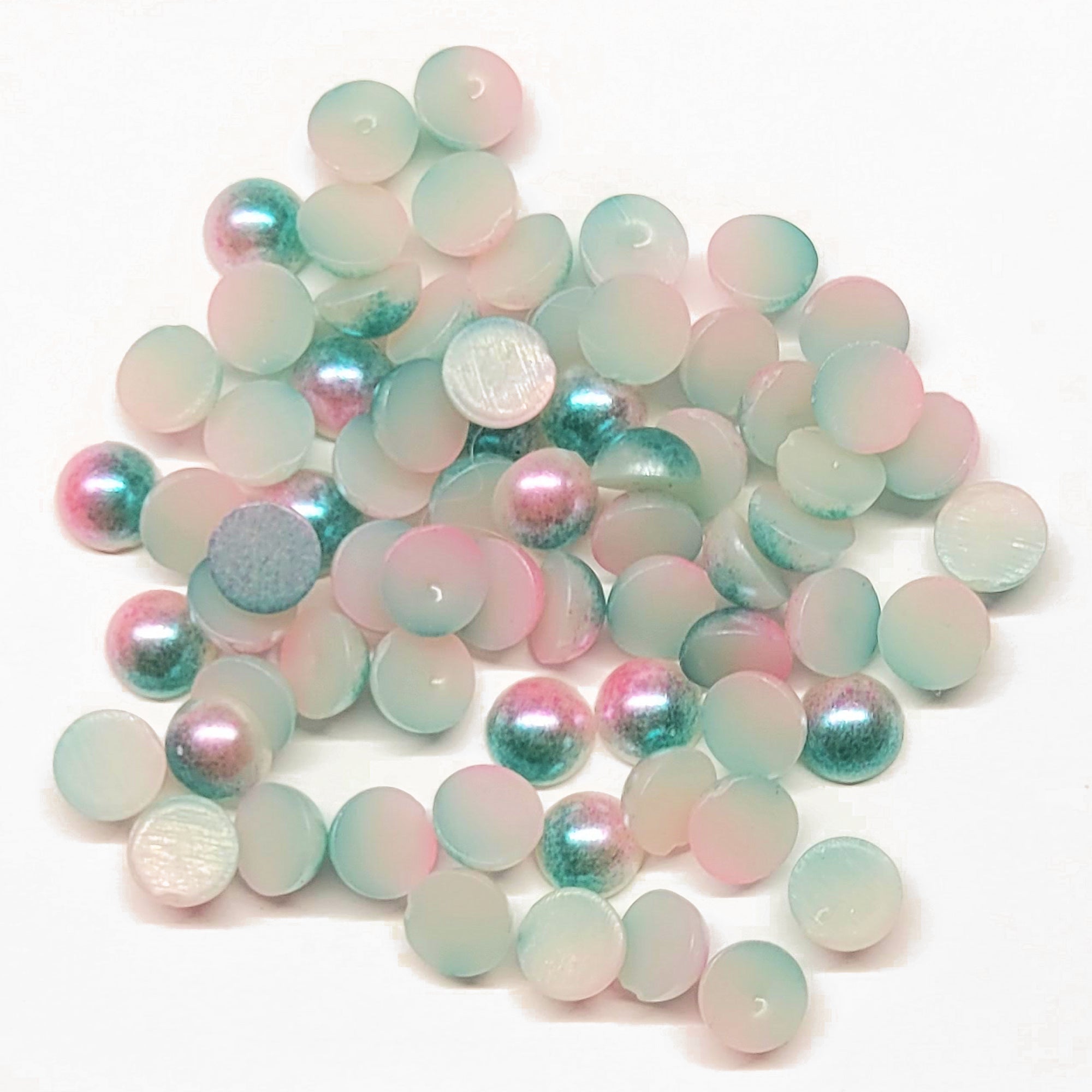 Blue & Pink Bi-Color Flatback Pearls by SSC Designs - 100/Package