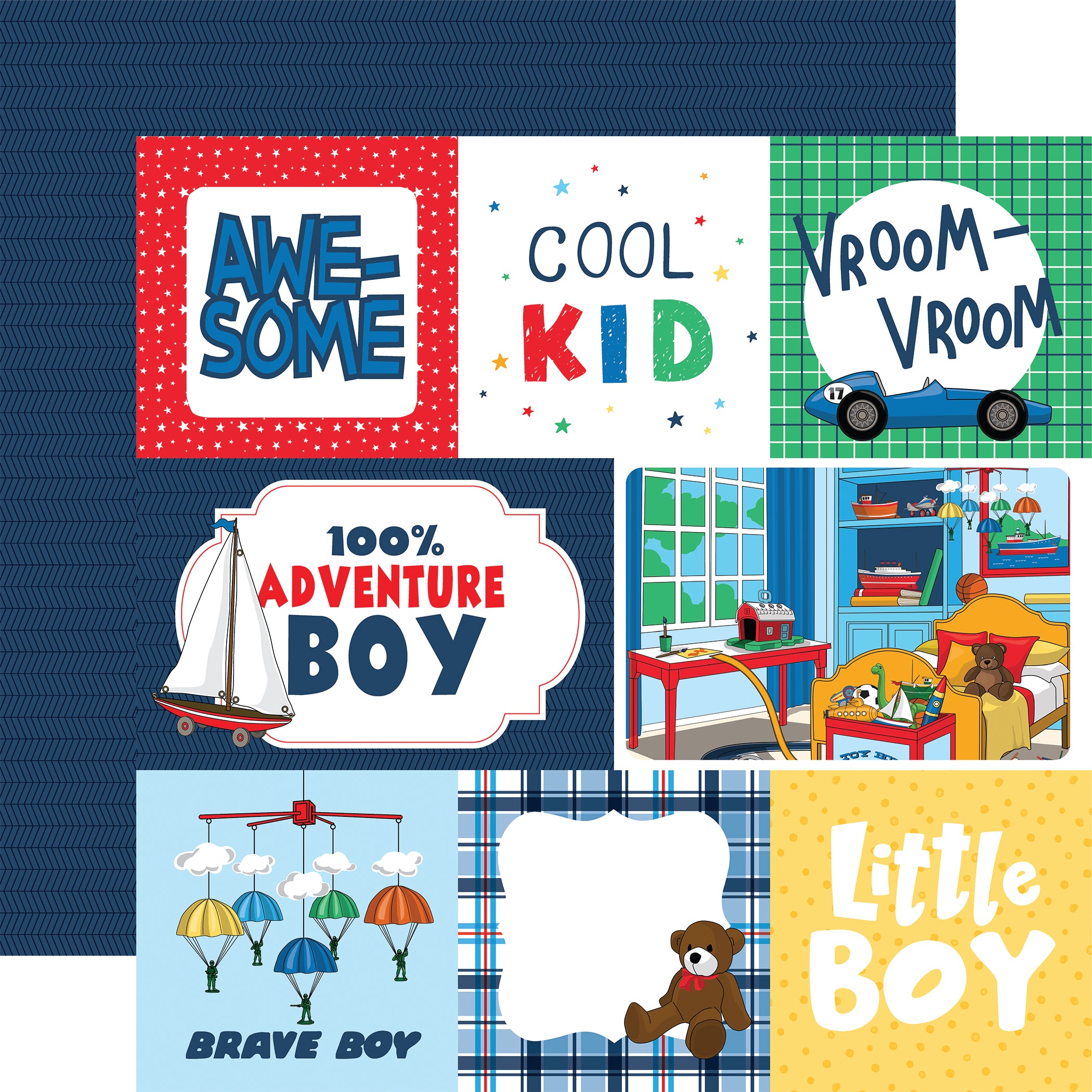 Little Boy 12 x 12 Scrapbook Collection Kit by Carta Bella