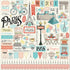 Paris Collection Scrapbook Collection Kit by Carta Bella - 13 Pieces