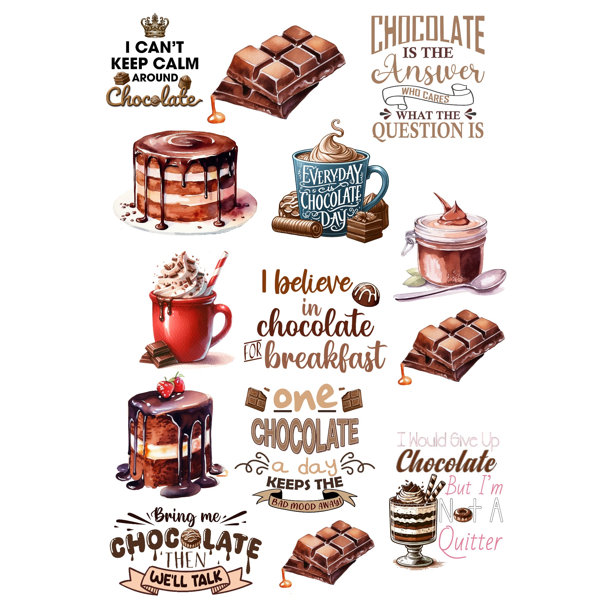 Chocolate Heaven 12 x 12 Scrapbook Paper & Embellishment Kit by SSC Designs