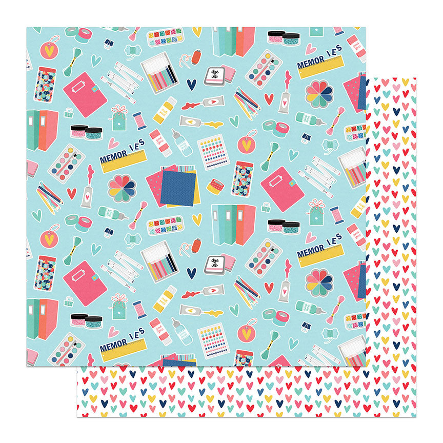 Crop Til You Drop Collection 12 x 12 Scrapbook Paper & Sticker Collection Pack by Photo Play Paper