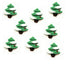 Holiday Collection Chrisatmas Tree 1" Flatback Buttons by SSC Designs - Pkg. of 8