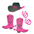 Cowgirl Hat & Boots Laser Die Cut Scrapbook Embellishment Set by SSC Designs