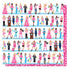 Fashion Dreams Collection Careers 12 x 12 Double-Sided Scrapbook Paper by Photo Play Paper