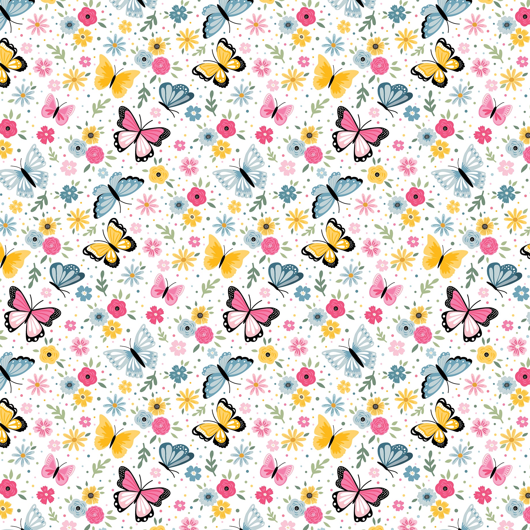 Fairy Garden Collection Wondrous Butterflies 12 x 12 Double-Sided Scrapbook Paper by Echo Park Paper