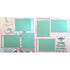 Contemporary Merry Christmas Mint & Pink (2) - 12 x 12 Pages, Fully-Assembled & Hand-Crafted 3D Scrapbook Premade by SSC Designs