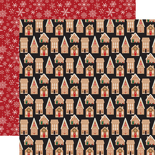 A Gingerbread Christmas Collection 12 x 12 Scrapbook Paper & Sticker Pack by Echo Park Paper