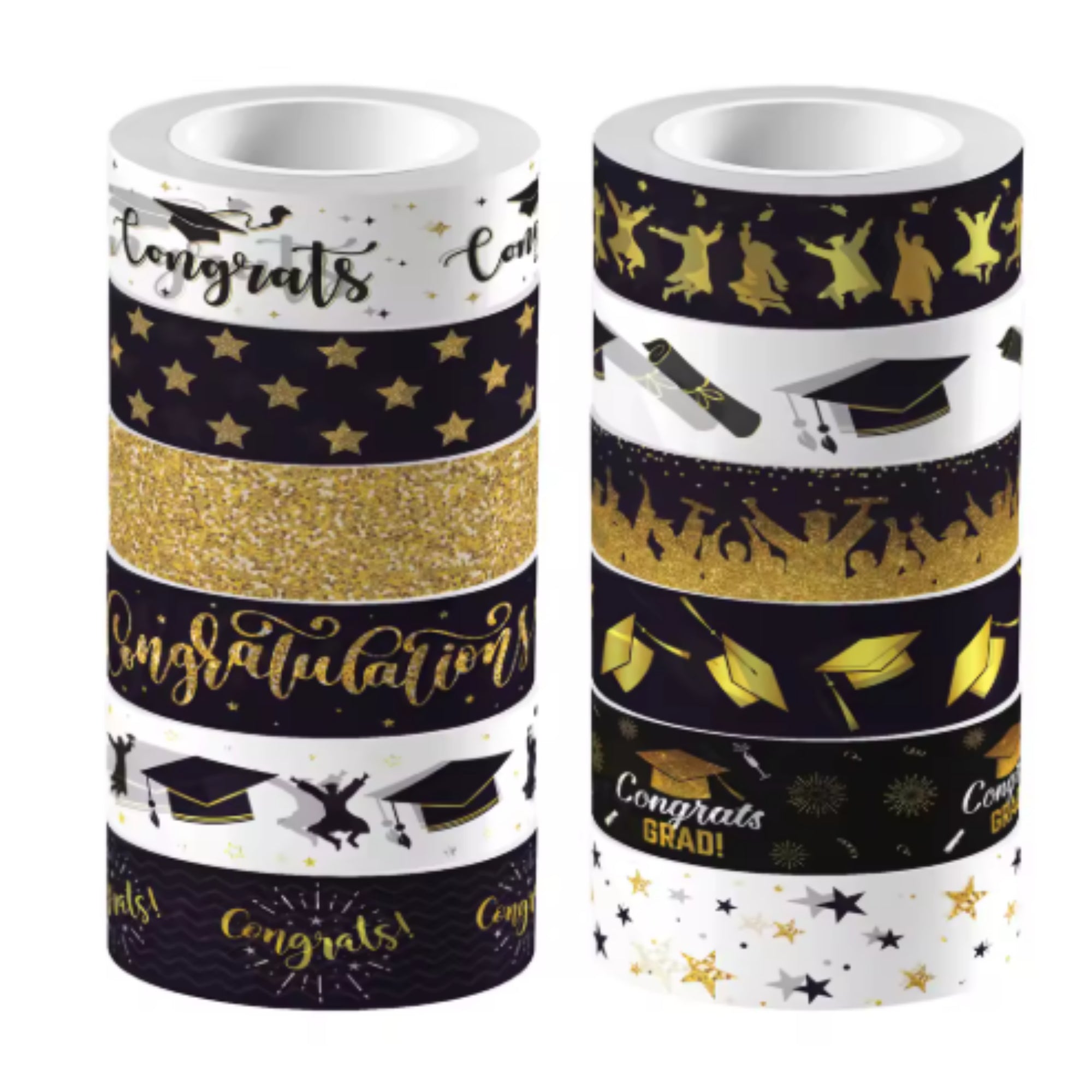 Whimsical Washi Tape Collection Graduation Decorative Scrapbook Washi Tape by SSC Designs - 10 Rolls