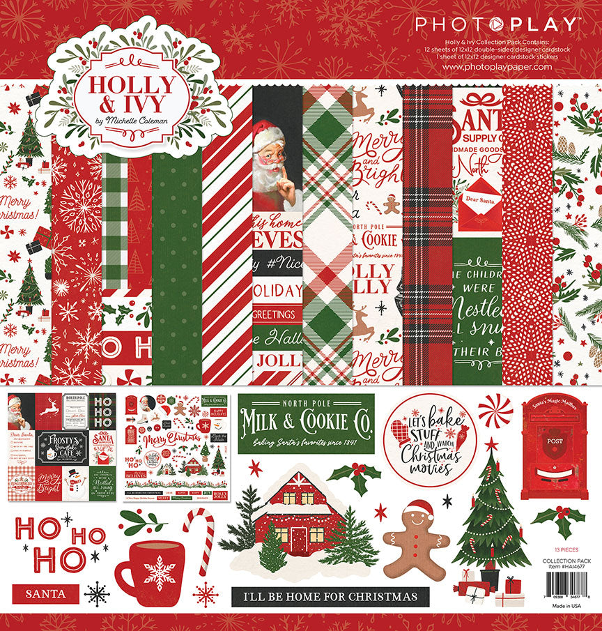 Holly & Ivy Collection 12 x 12 Scrapbook Collection Kit by Photo Play Paper