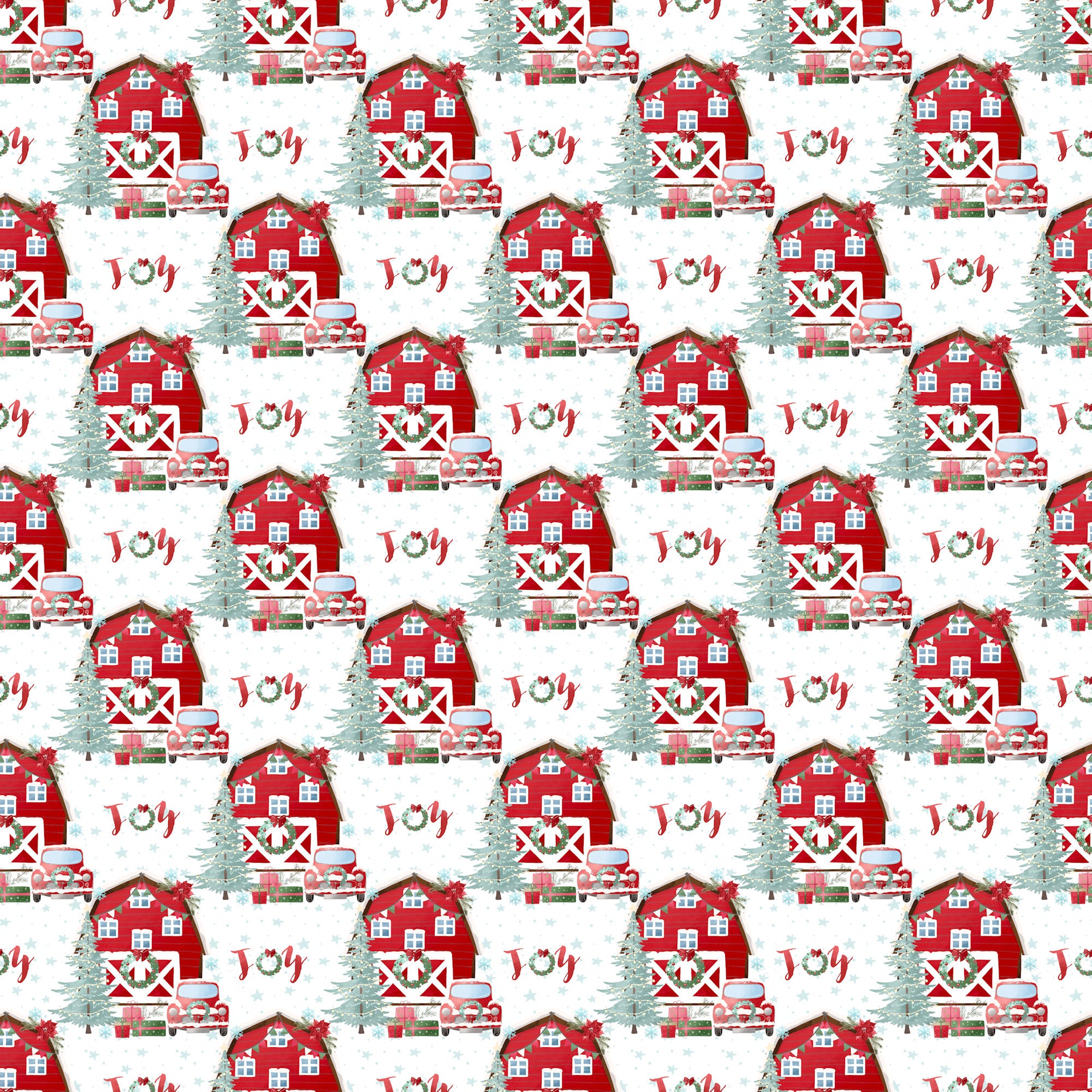 Highland Cow Christmas Collection Holy Cow It's Snowing 12 x 12 Double-Sided Scrapbook Paper by SSC Designs