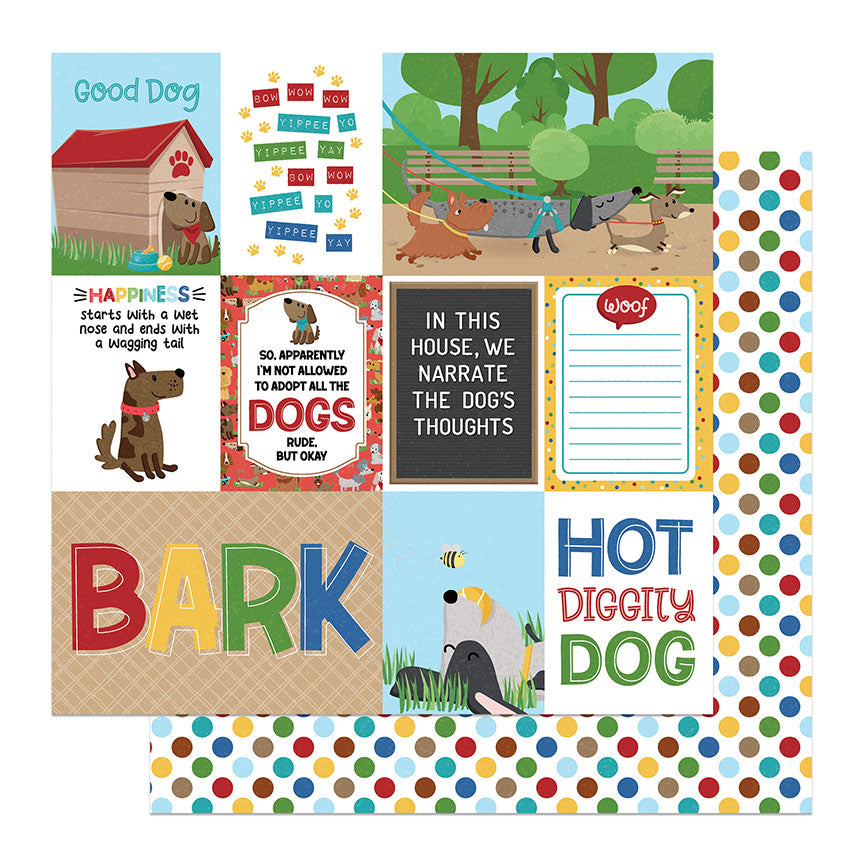 Hot Diggity Dog Collection 12 x 12 Double-Sided Scrapbook Collection Kit by Photo Play Paper