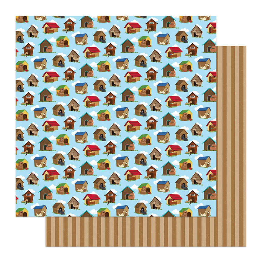 Hot Diggity Dog Collection In the Dog House 12 x 12 Double-Sided Scrapbook Paper by Photo Play Paper
