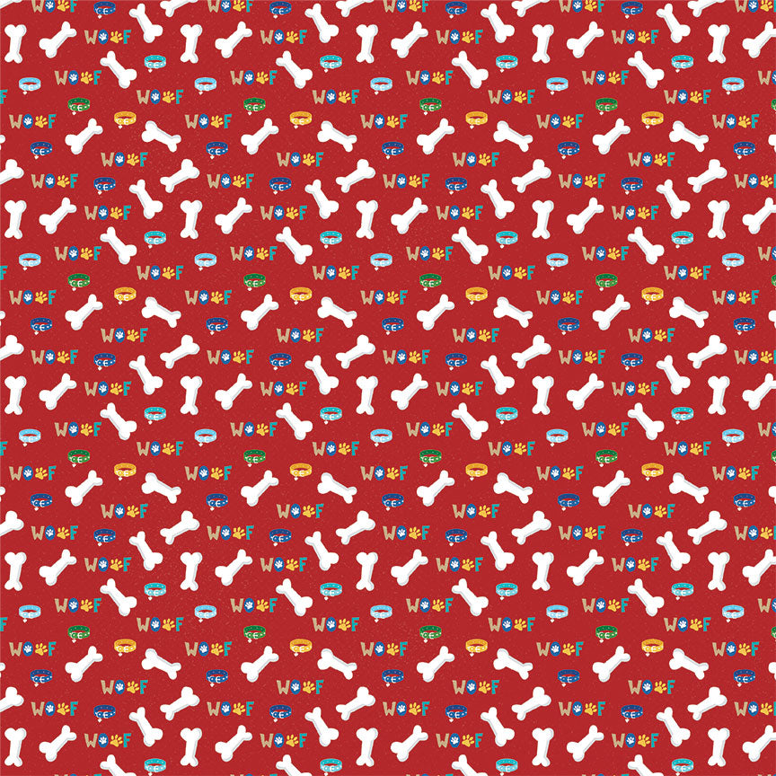 Hot Diggity Dog Collection Best Dog Ever 12 x 12 Double-Sided Scrapbook Paper by Photo Play Paper