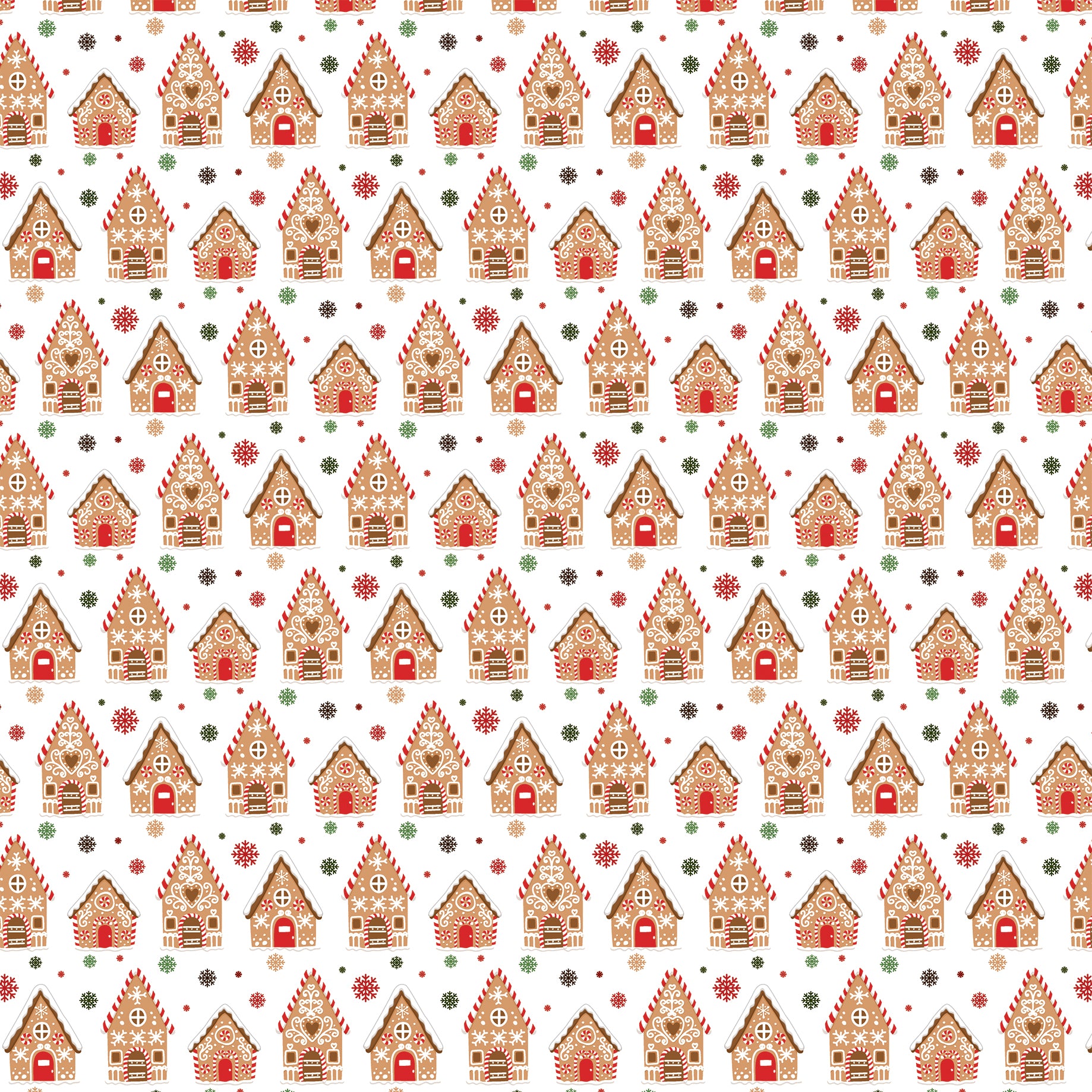 Cozy Gingerbread House Paper - Echo Park - Have A Holly Jolly Christmas - Lori Whitlock