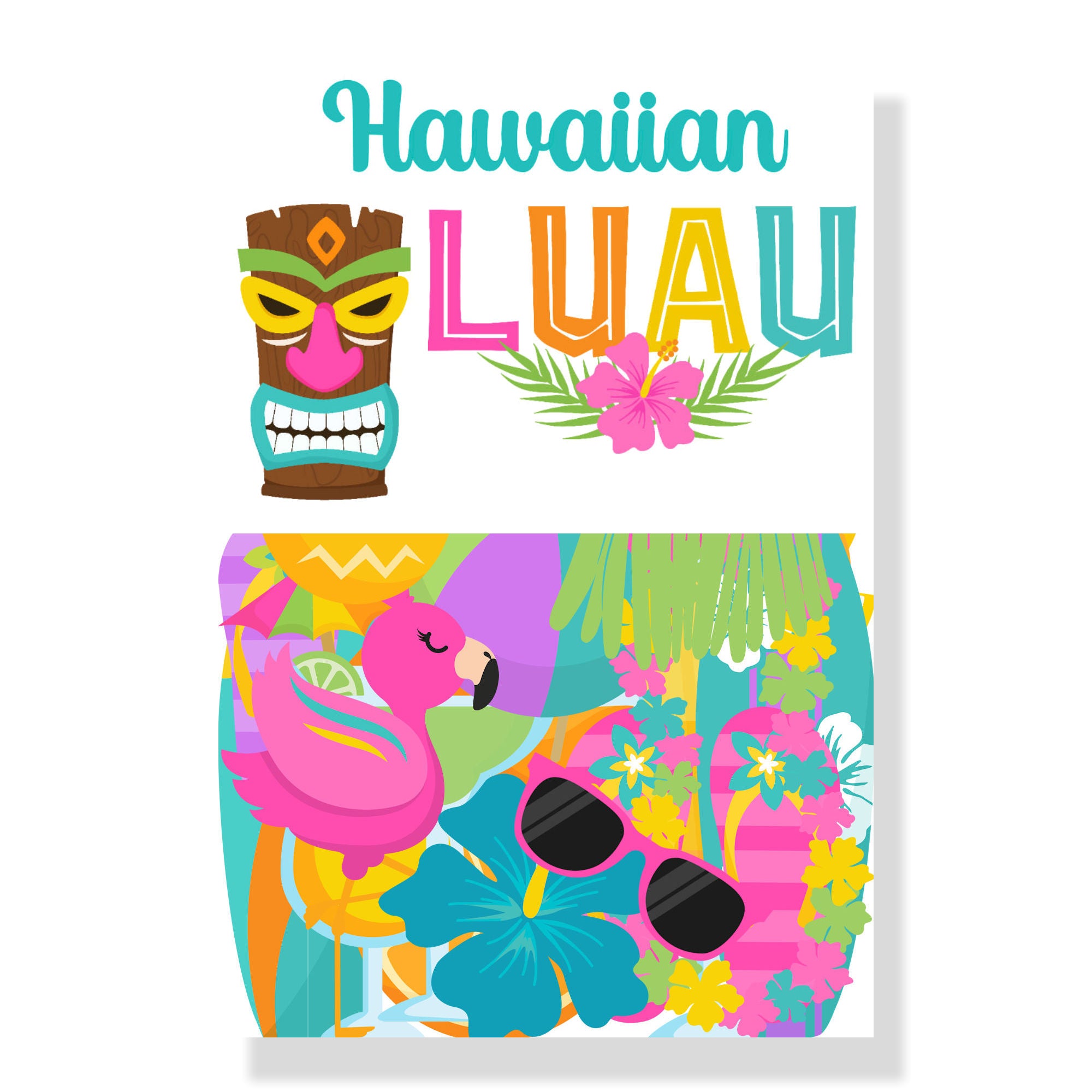 Hawaiian Luau 12 x 12 Scrapbook Paper & Embellishment Kit by SSC Designs