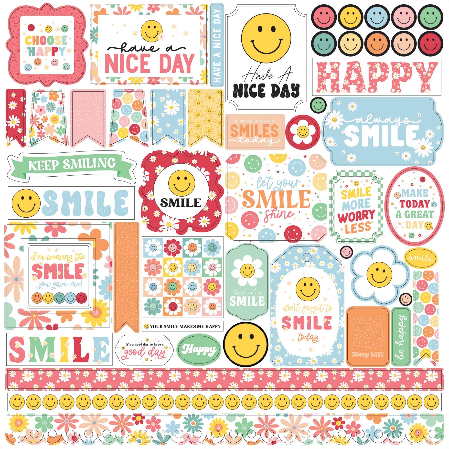 Have A Nice Day Collection 12 x 12 Scrapbook Collection Pack by Echo Park Paper