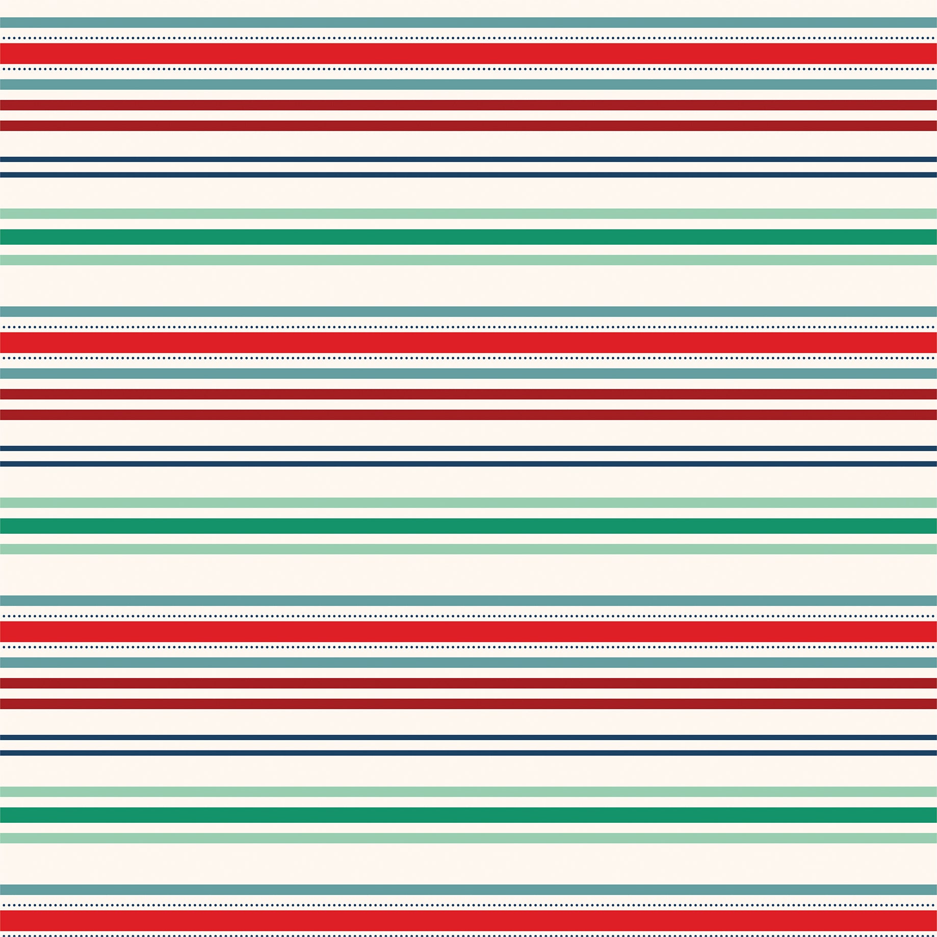 Happy Holidays Collection Seasonal Stripes 12 x 12 Double-Sided Scrapbook Paper by Carta Bella