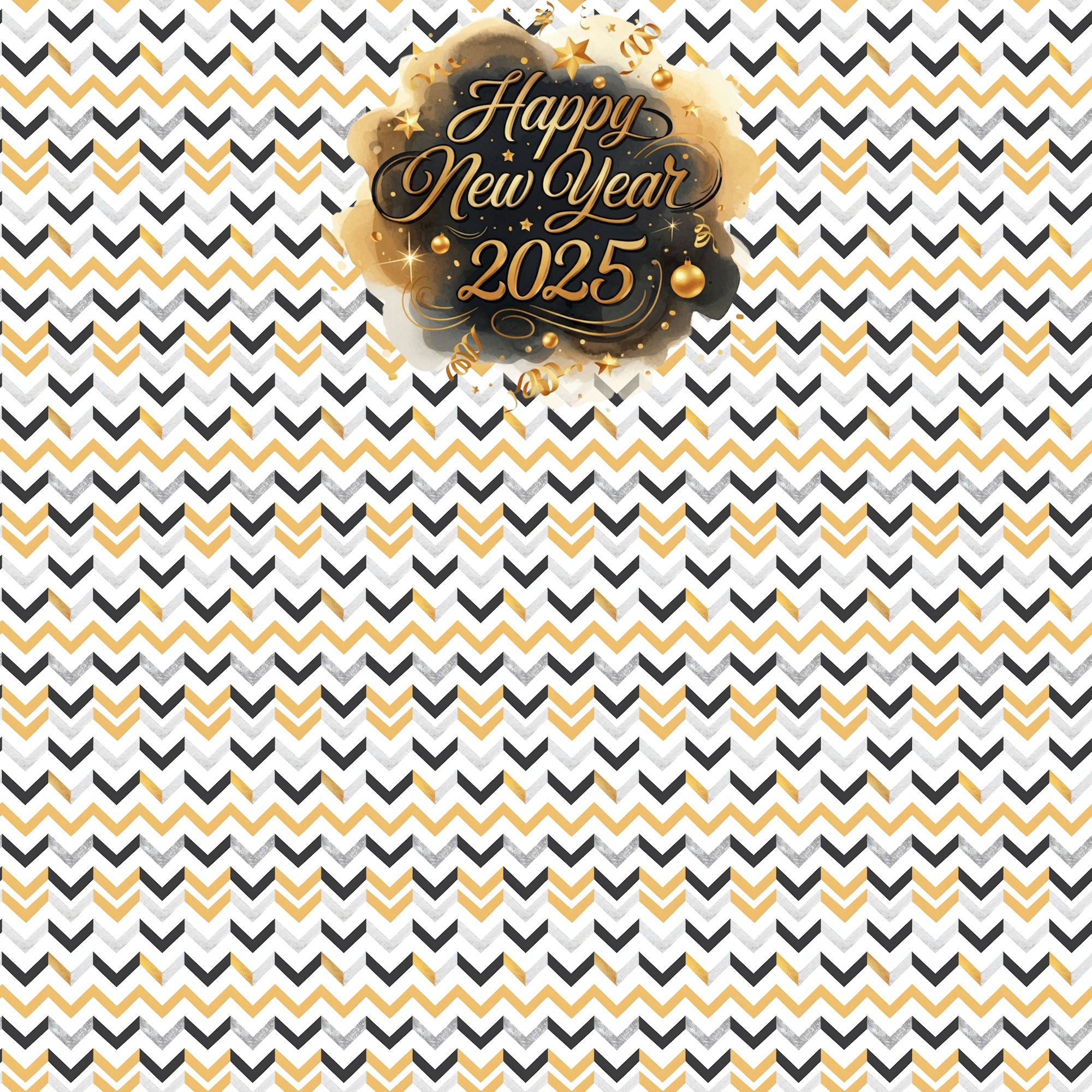 Happy New Year 2025 Collection Welcome 2025 12 x 12 Double-Sided Scrapbook Paper by SSC Designs