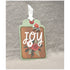 Happy Christmas Collection Joy 3.5 x 5 Scrapbook Tag Embellishment by SSC Designs