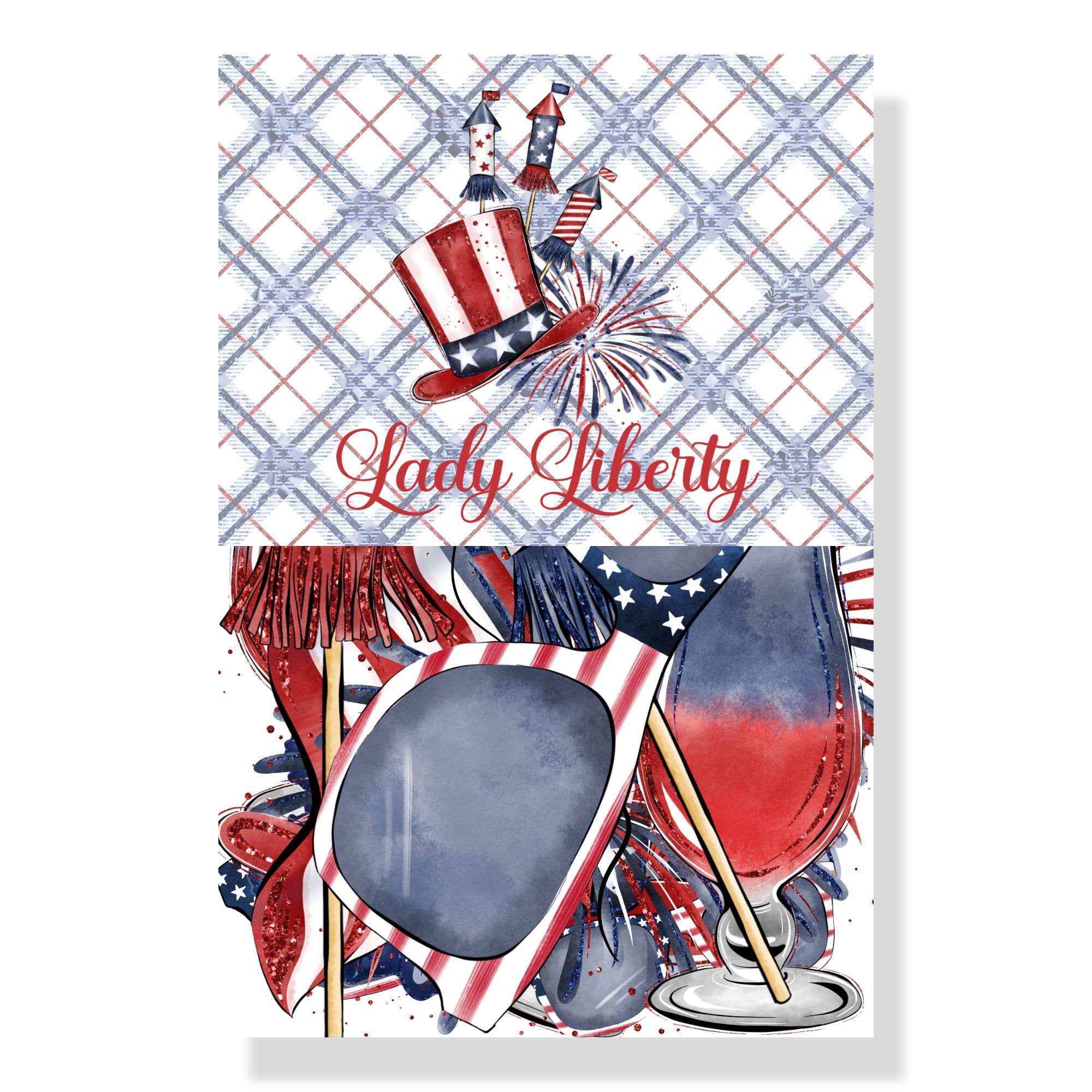 Lady Liberty Collection Scrapbook Ephemera Embellishments by SSC Designs