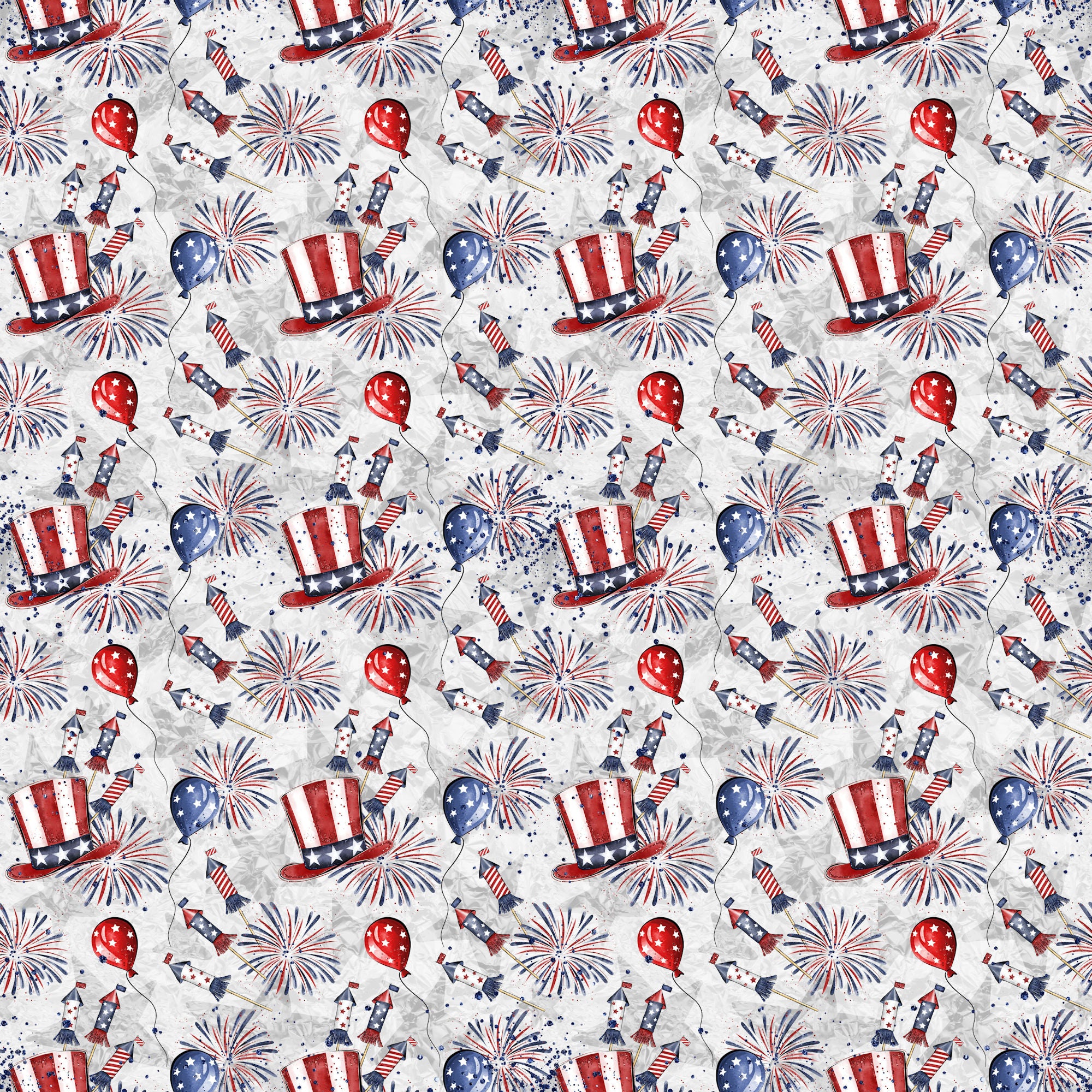 Lady Liberty Collection Patriotic Collage 12 x 12 Double-Sided Scrapbook Paper by SSC Designs