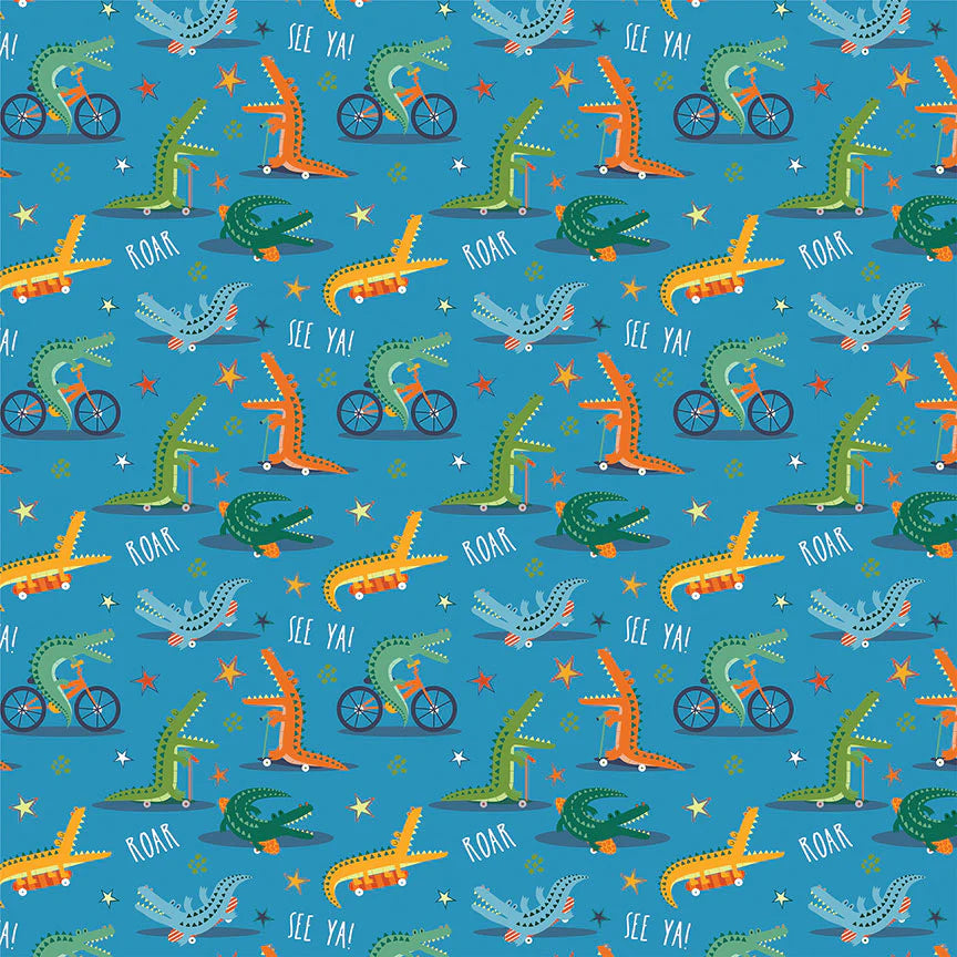 Later Gator Collection See Ya Later 12 x 12 Double-Sided Scrapbook Paper by Photo Play Paper